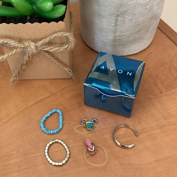 Avon 5-pack Toe Rings - Picture 1 of 3